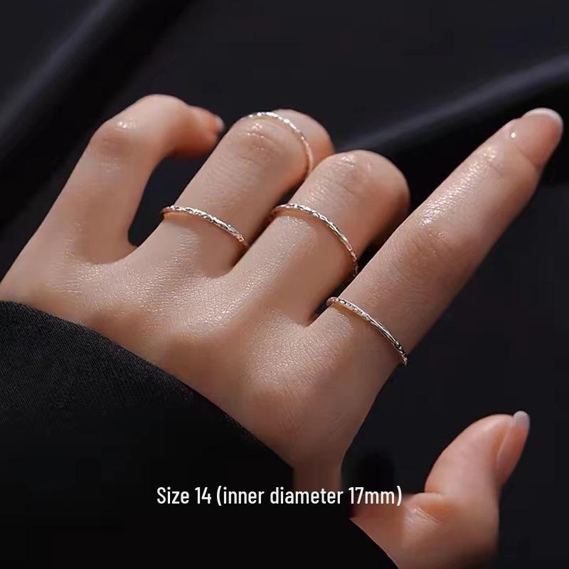 Bague Ouverte en Or Exquis: Style Japonais & Coréen, Alliance Fine Incrustée de Diamants, Empilable & Élégant Bijou de Doigt