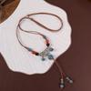 Ceramic Necklace Does Not Fade Women's Light Luxury Niche Autumn and Winter Sweater Necklace Jewelry