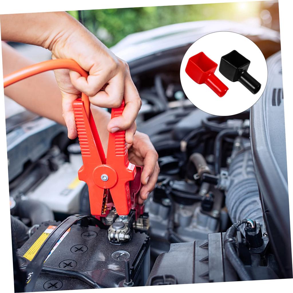 OSOLADY 6pcs Protection Cap Negative Terminal Terminal Cover Extender Stud Tag