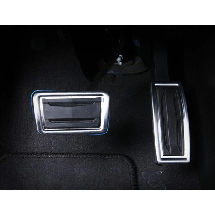 Fit For 2016- Cadillac XT5 Silver Titanium Accelerator Brake Pad Pedal Trim