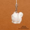 Flocked Puppy for Women Girl Mobile Phone Lanyard Dog Lovers Bag Charms Tremdy Key Chains Couple Friend Kids Gift Bag Charm