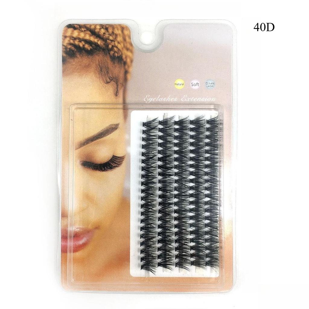 10-40D Mink Eyelashes 1 Box/100 Bundles Natural Eyelash Extension 3D Russia Individual Eyelash Cluster Makeup Tools Lashes Cilia