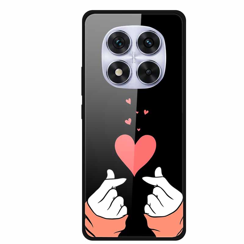 Glass Back Cover For Redmi Note 14 Note14 Pro 4G Case Tempered Glass Case For Xiaomi Redmi Note 14 Pro 5G Phone Case Soft Bumper