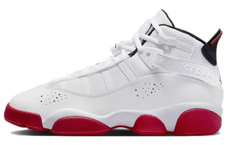 

Jordan 6 Rings White University Red GS 323419-160 37.5