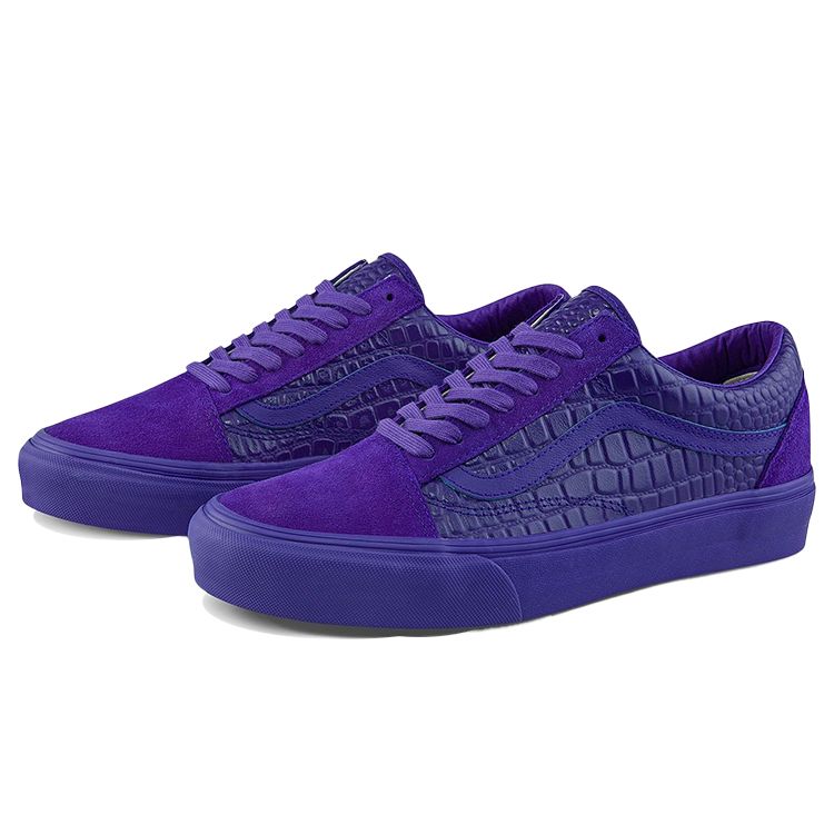 Vans Old Skool VLT LX Croc Skin - Deep Blue Unisex Sneakers VN0A4BVF2TP
