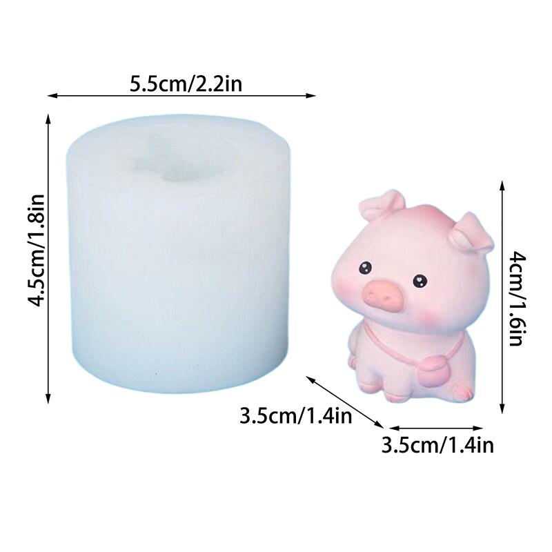 Niedliches Kleines Schwein Milchpudding Silikonform Gelee Schüssel Kuchen Weiß Kalt Eis Pulver Form Kuchenform Küchenzubehör Backwerkzeug