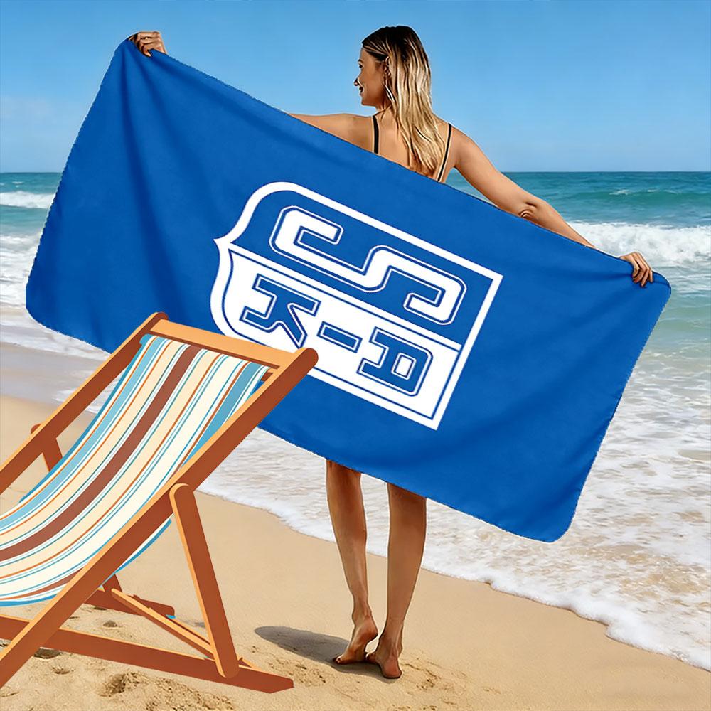 "Blue Shield SAK Design Towel" Patterned Beach Towel Quick Dry Perfect for Travel Outdoor Sports Jogging the Beach and Swimming