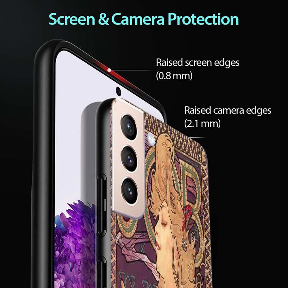 Etui na Samsung Galaxy S21 S20 S10 S9 S8 Plus Ultra 5g S10lite S10e S7edge S20 S21 Fe Etui Plakat Artystyczny Alphonse Mucha Slim