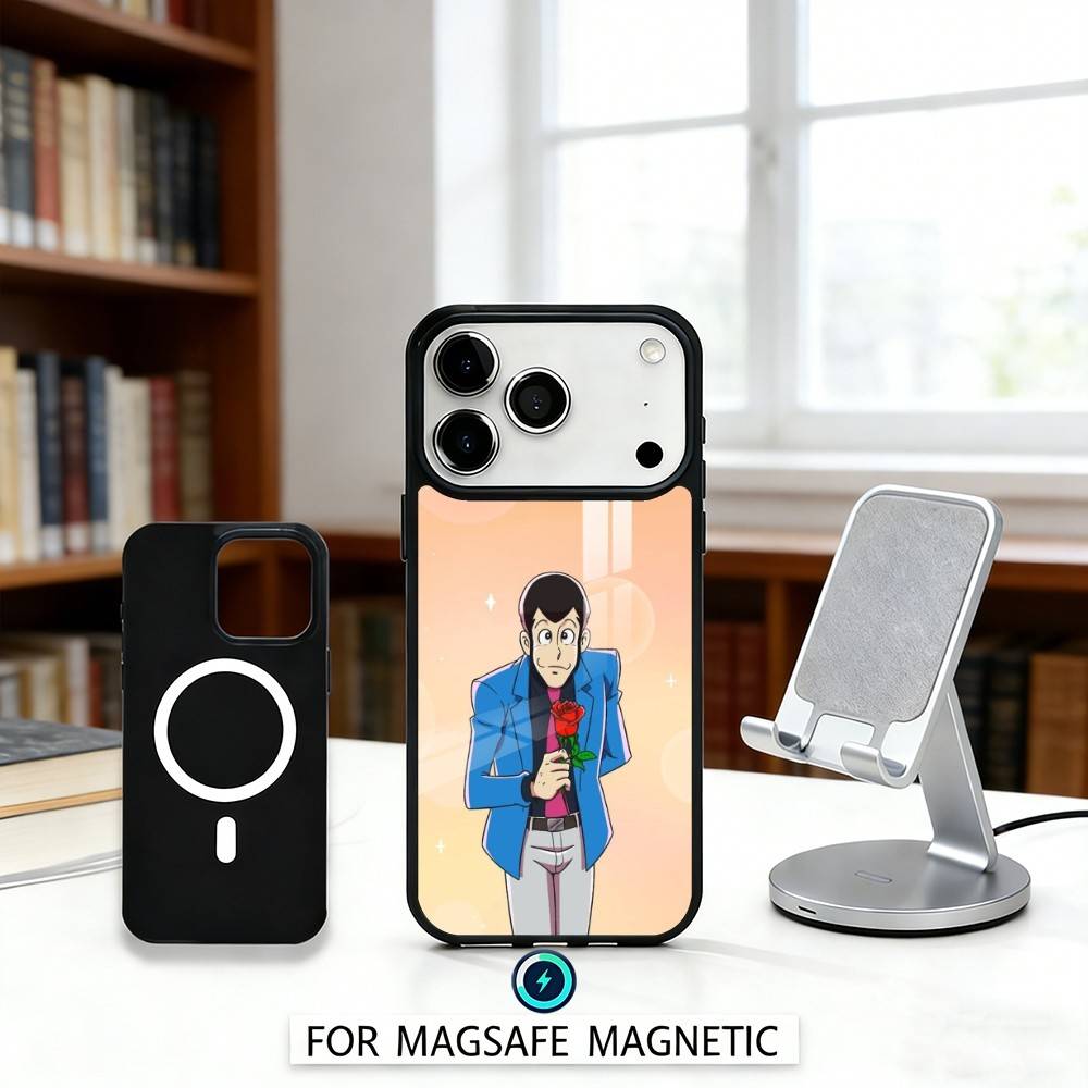 L-Lupin Anime T-Third Phone Case For iPhone 17,16,15,14,13,12,Pro,Max For Magsafe Magnetic Wireless Charging