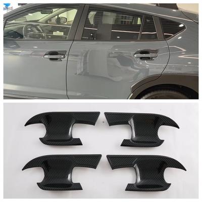Für Subaru Crosstrek 2024 Auto Türgriff Schale Rahmen Abdeckung Zierleisten ABS Kohlefaser Dekorationsaufkleber Auto Styling Zubehör