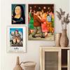 Botero Classic Exhibition Artwork Girl with Cat/The Musicians Abstract Poster Canvas Painting Wall Pictures Home Decor
