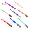 2Pcs LED Lightsaber Chopsticks with LR41 Batteries Luminous Chopsticks Light Up Party Supplies Fun Glowing Utensils for Sushi Noodles