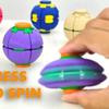 3D Printed Rotating Decompression Ball - Spiral Gyro Fidget Toy