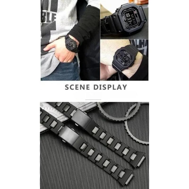 For Casio G-shock DW-6900/DW9600/DW5600/GW-M5610 High Quality Plastic Watchband Men Watch Strap Wristband Bracelet Accessories
