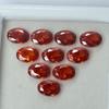 Orange Sapphire Oval Cut 9 Pcs Natural CERTIFIED Loose Gemstone 7x5 MM Lot S-43859