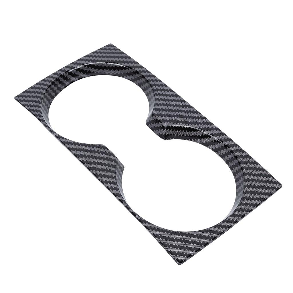 Water Cup Holder Panel Cover Trim Black Carbon Fiber Style Waterproofing Replacement for Mazda 3 2020
