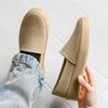 Fashion Fashion Khaki Men's Loafers Comfortable Suede Casual Shoes for Men Light Platform Slip-On Skateboard Shoes Men Chaussure Hommes
