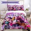 Cacciatori di Demoni Kpop Personalizza il tuo nome Set Biancheria da Letto Copripiumino Traspirante con Federe Decorazione per la Casa Regalo di Compleanno