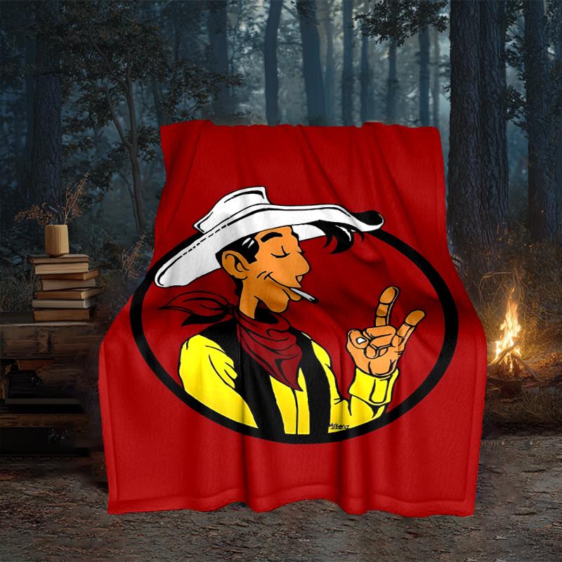 Luke Wild West Blanket Flannel Throw for Sofa, Travel, Camping, Livingroom, Office, Chair and Bed Soft and Warm Holiday gifts