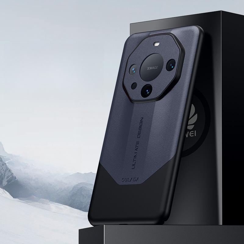 

Подходит для чехла для мобильного телефона Huawei Mate60pro M40 Противоударный Всесторонний 50 Кожаный чехол для бизнеса для мужчин и женщин Huawei Mate40