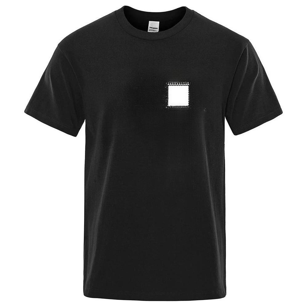 CPU Processor Circuit Diagram T Shirt Men Summer Cotton T-shirt Men's Funny Tops Fashion Tees Homme Brand Unisex 80306