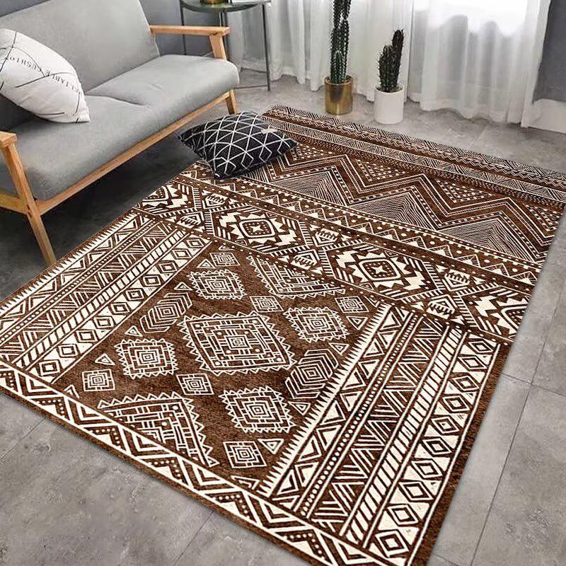 Morocco Style Decoration Home Carpet Living Room Big Size Soft Non-slip Mat for Kids Senior Gaming Room Decorative Rug Washable