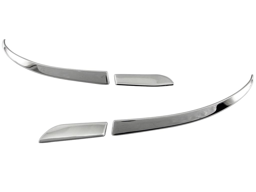 BRIGHTZ Mirror Stainless Steel Plated Door Mirror Moulds for Toyota Probox Ultra-High (4-Piece Set) 160/165 (NCP160V, NCP165V, NSP160V, NCP, NSP,