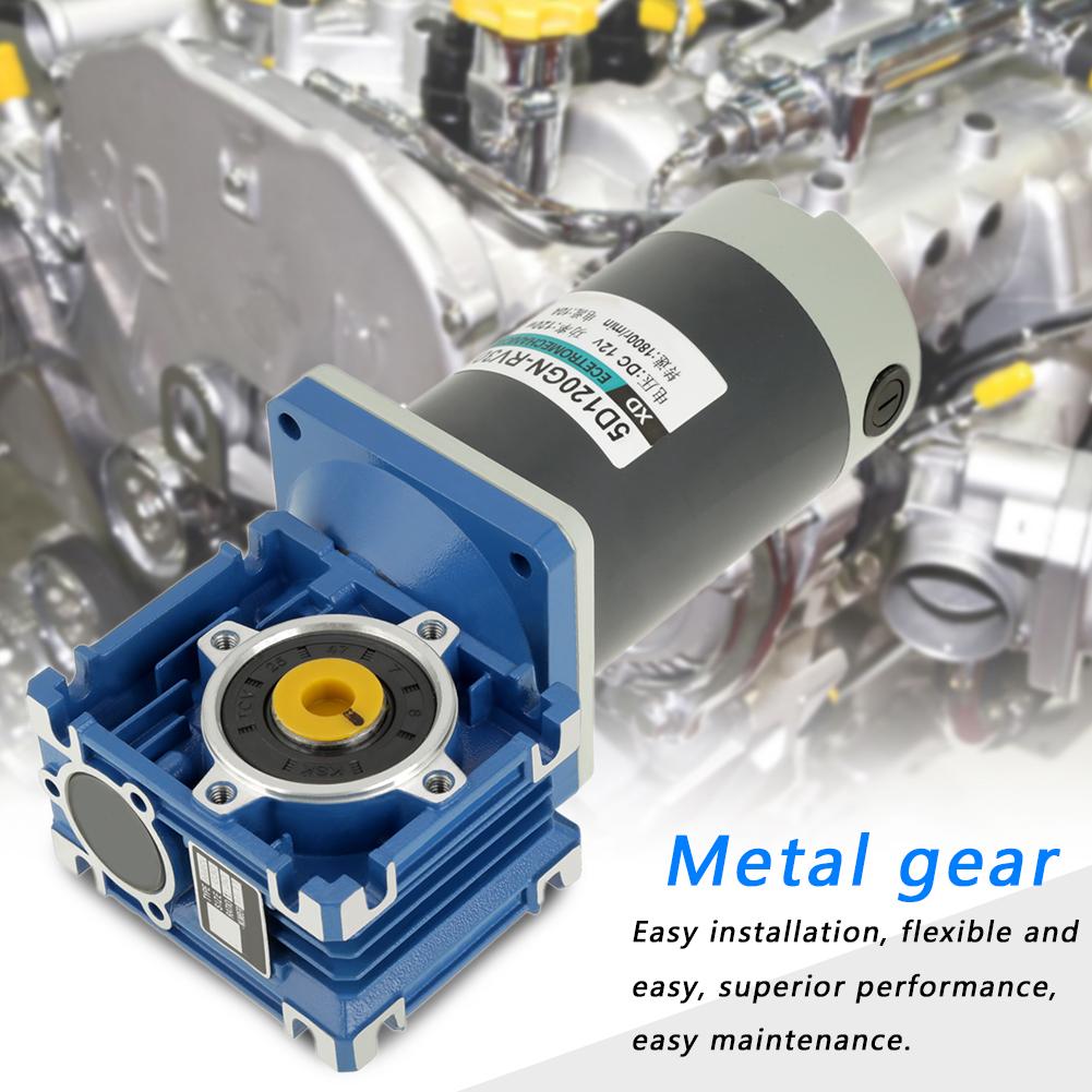 Motor Redutor de Rosca RV30 120W Velocidade Ajustável CW CCW com Autotravamento (12V)