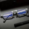 1PCS Compact Metal Folding Glasses Easy To Carry Unisex Unique Design Trendy Accessory Gift