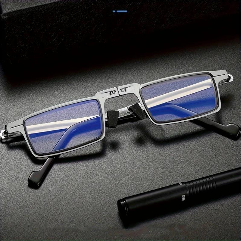 1PCS Compact Metal Folding Glasses Easy To Carry Unisex Unique Design Trendy Accessory Gift