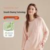 Women's Fleece-Lined Cozy Pajama Set - Long Sleeve Sweatshirt & Pants for Autumn/Winter