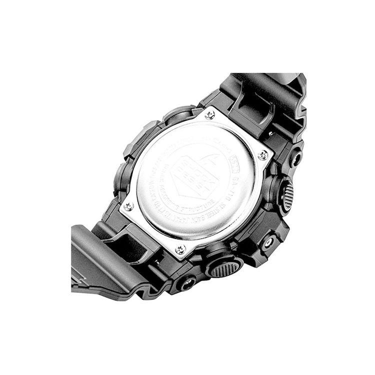 Casio G-Shock Dual Display Series Night Neon Classic Fashion Octagonal Trend Sports Quartz Movement Resin Strap Men watches Black GA-2100-1A2PR