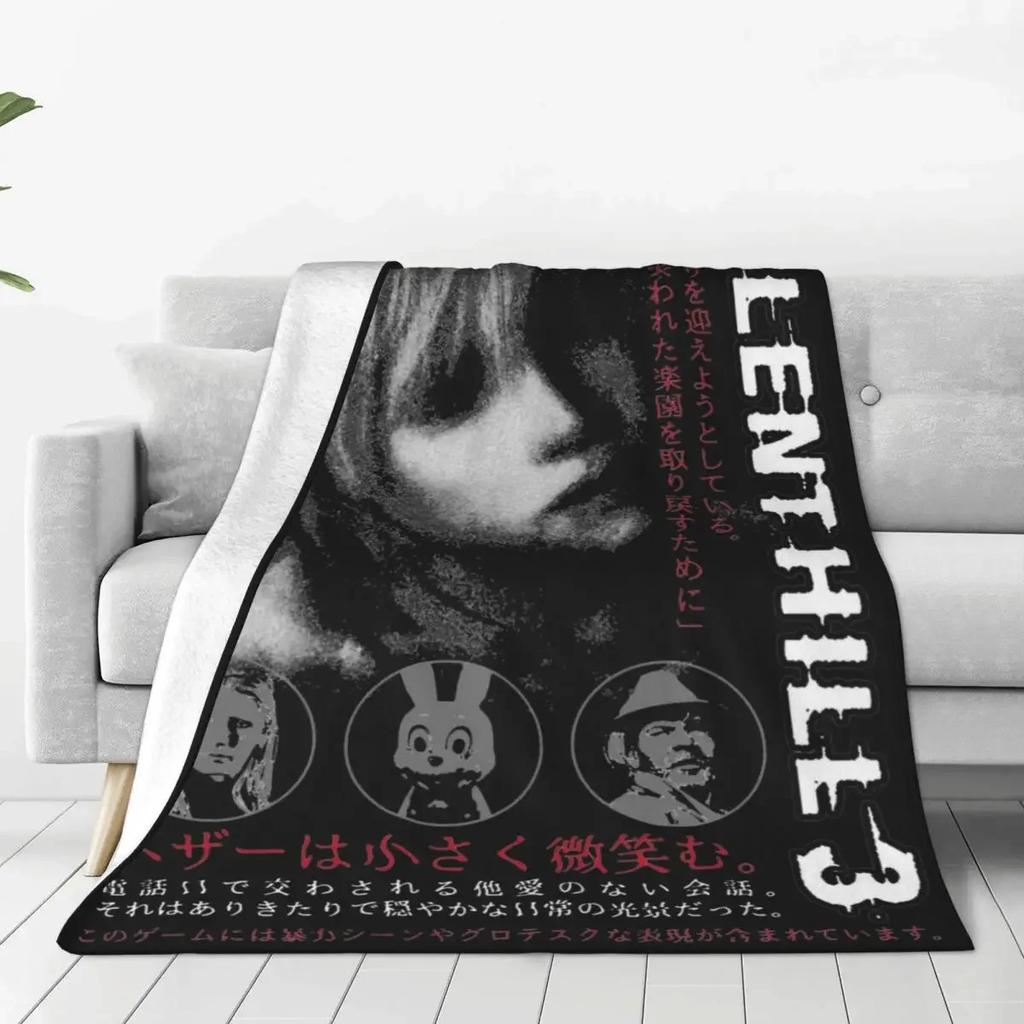 Heather Silent Hill 3 Merch Decke Samt Bettwäsche Horror Spiel Überwurfdecken Entspannen Super Weich für Büro Teppichstück