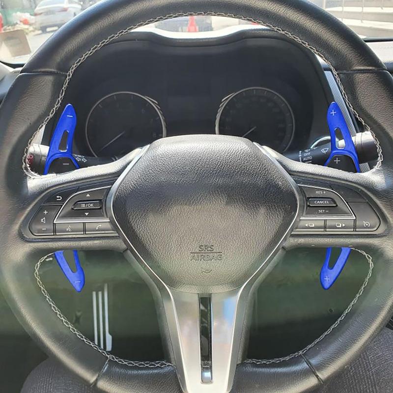 For Nissan Altima Rogue X-Trail Pathfinder Qashqai Infiniti QX50 QX55 QX60 Steering Wheel Shift Paddle Shifter Extension Cover