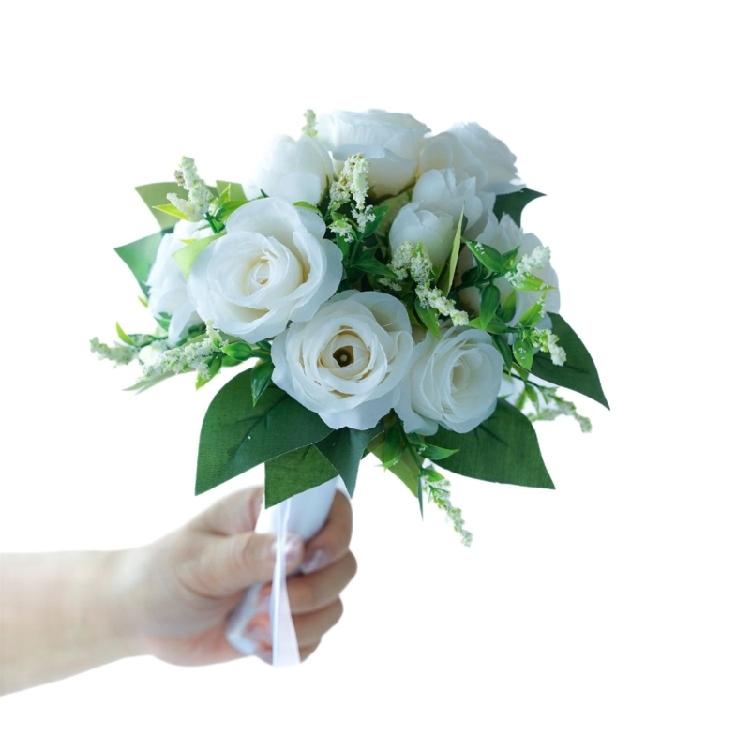 Artificial Vintage Flowers Bouquet Wedding Ceremony Bouquet Beautiful Bouquet for Bridal Shower Ceremony
