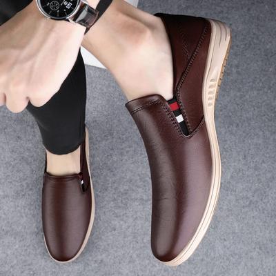 Echt Leer Heren Loafers Britse Stijl Formeel Heren Casual Schoenen Mocassins Ademend Instapper Heren Boot Schoenen Kleding Schoenen