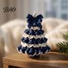 Crochet Christmas Tree Kit for Beginners DIY Kit, Beginner-Friendly Xmas Craft with Bow Complete Starter And Faux Pearl Embellishment, Handmade