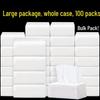 Hotel & Family Pack Facial Tissues: 100-Pack Pull-Out Napkins