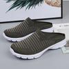 Unisex Shoes Summer Baotou Half Slippers Mesh Breathable Casual Sneakers for Men Women Light Walking Flats Couple Sport Slippers