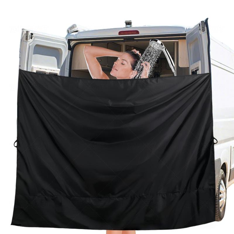 Van Rear Door Privacy Curtain UV Resistant Light Blocking Divider Screen for Car Camping Shower Outdoor Travel