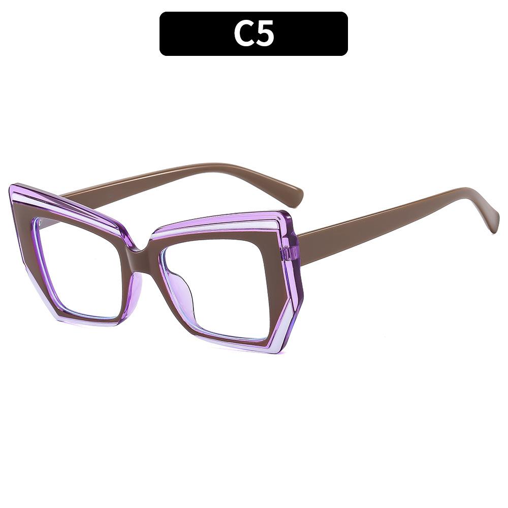 

Fashion Irregular Square Women s Glasses Anti Blue Light Colorful Frame Vintage Modern Clear Reading Computer Eyewear for Female