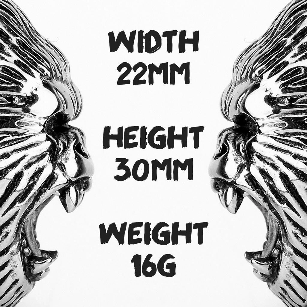 Stainless Steel Men Rings Gorilla Monkey Punk Hip Hop Cool Personality for Male Boyfriend Jewelry Creativity Gift