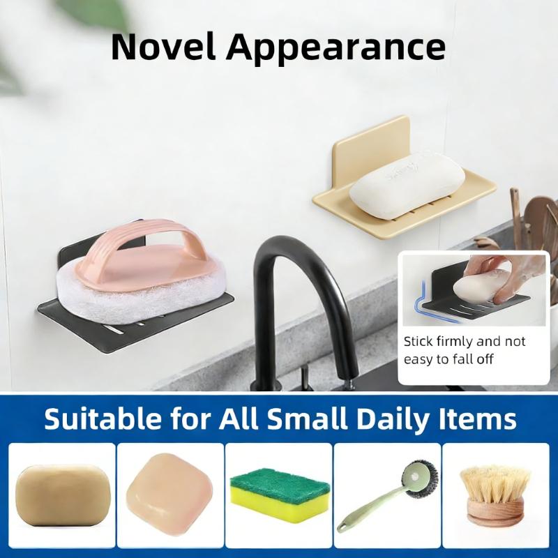 Drain and Moisture-proof Soap Rack Nail Free Installation Bathroom and Kitchen Universal Soap Storage Rack Bathroom Accessories