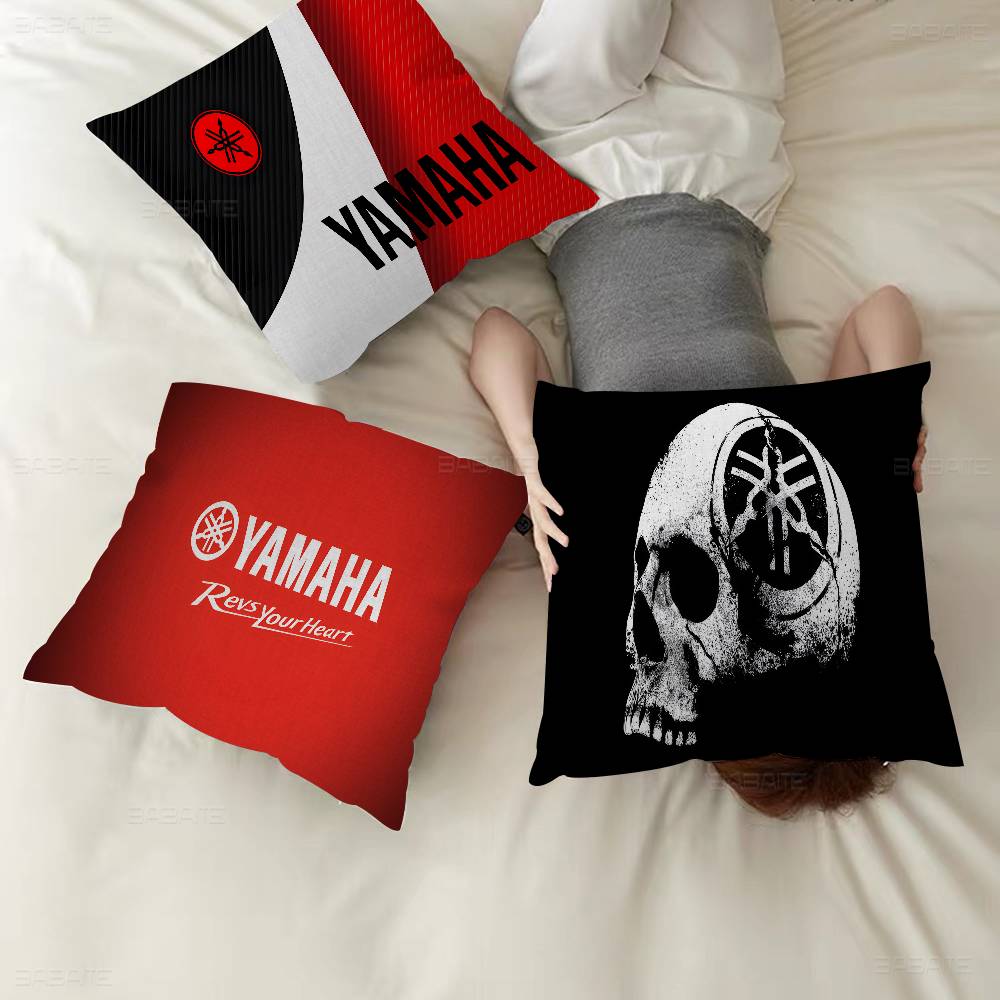 Y-YAMAHA Cuscino per Moto Copricuscino cartone animato Regalo Copricuscino Camera da letto Casa Divano Sedia Sedile Decorazione federa