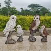 Kunstmatige decoratieve ornamenten voor buitenkorridors, patio's, tuinen en binnenplaatsen, creatieve en schattige uil-moeder-en-kind decoraties