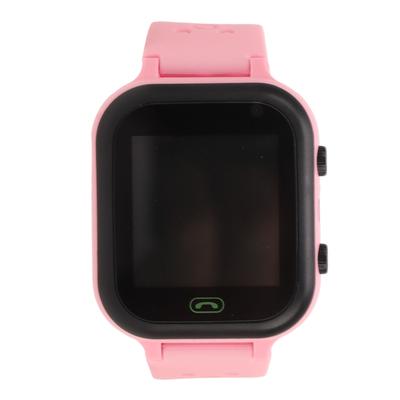 Montre Intelligente à Voix pour Enfants IP67 Étanche Tracker Écran Tactile Montre Alarme Intelligente pour Enfants Rose