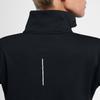 Nike Therma Element Logo Print Long Sleeve High Neck Zip T-Shirt Women Tops Black 928754-010