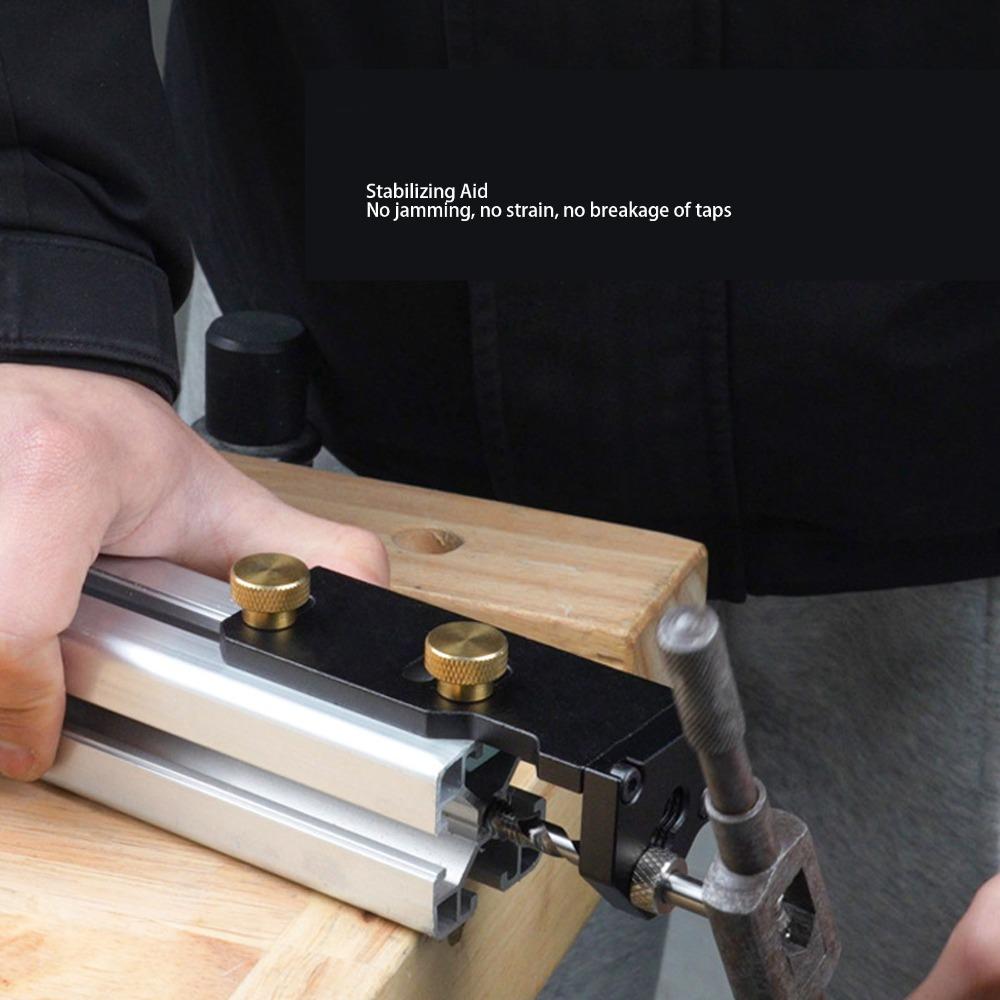 Compact Tap Guide Jig 20 30 40 Series Portable Drill Guide  Aluminum Profile Drilling & Tapping