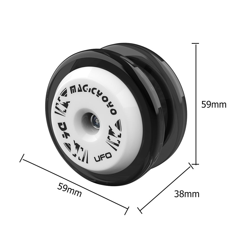 D4 UFO Responsive YOYO Auto Return with Rope String Bearing Trick ABS Plastic YoYo Ball Professional Looping Yo Yo for Beginner