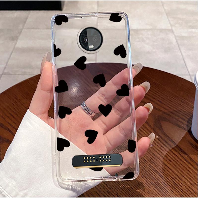 Für Motorola Moto Z3 Play XT1929 Hülle Klar Luxus Niedlich Liebeshase Lustig TPU Weiches Silikon Handyhülle Moto Z3 Play Rückabdeckung